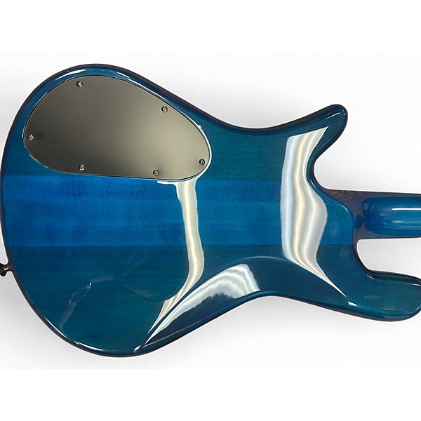 Used Spector Legend 5 Neck Through Trans Blue Electric Bass Guitar