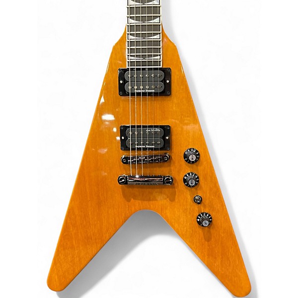 Used Gibson DAVE MUSTAINE FLYING V NATURAL Solid Body Electric Guitar