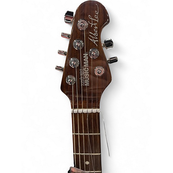 Used Ernie Ball Music Man Albert Lee Signature TRANS WALNUT Solid Body Electric Guitar