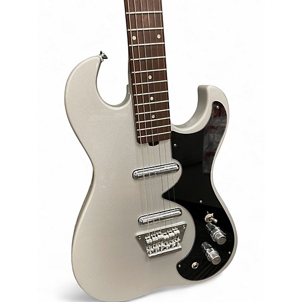 Used Silvertone 1449 SS REISSUE SILVER Solid Body Electric Guitar