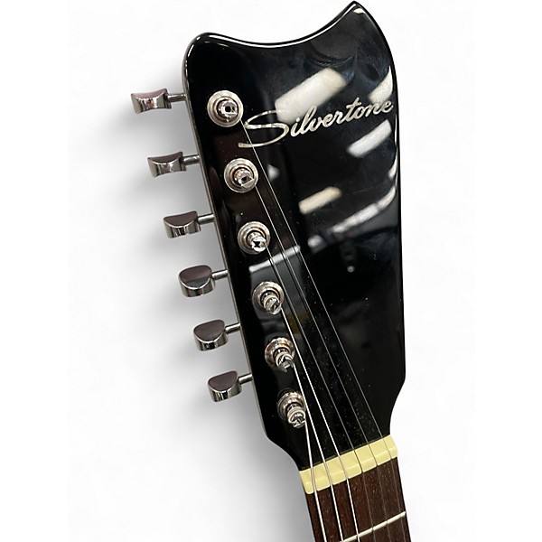 Used Silvertone 1449 SS REISSUE SILVER Solid Body Electric Guitar