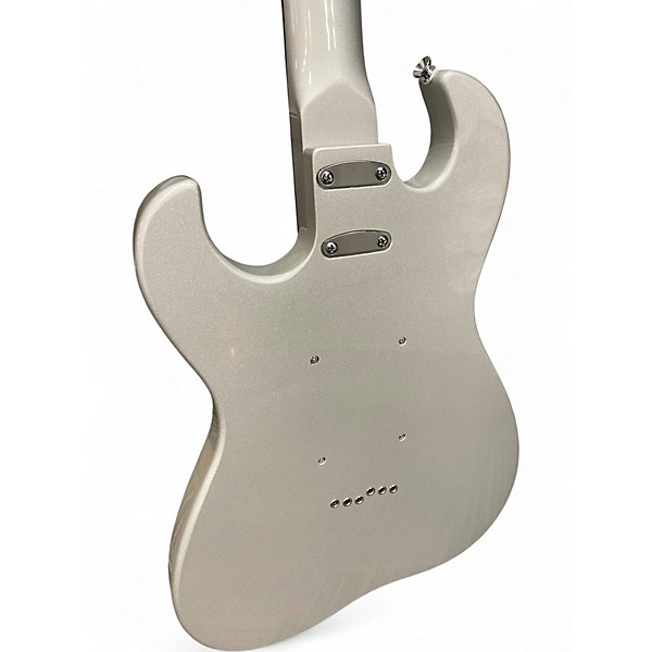 Used Silvertone 1449 SS REISSUE SILVER Solid Body Electric Guitar