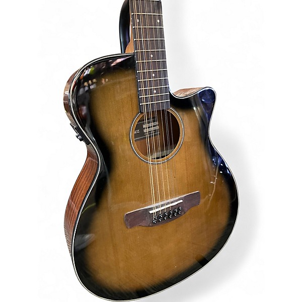 Used Ibanez AEG5012-DVH 2 Color Sunburst 12 String Acoustic Electric Guitar