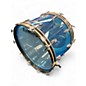 Used 1970s Ludwig 22x14 vistalite kick Blue Drum