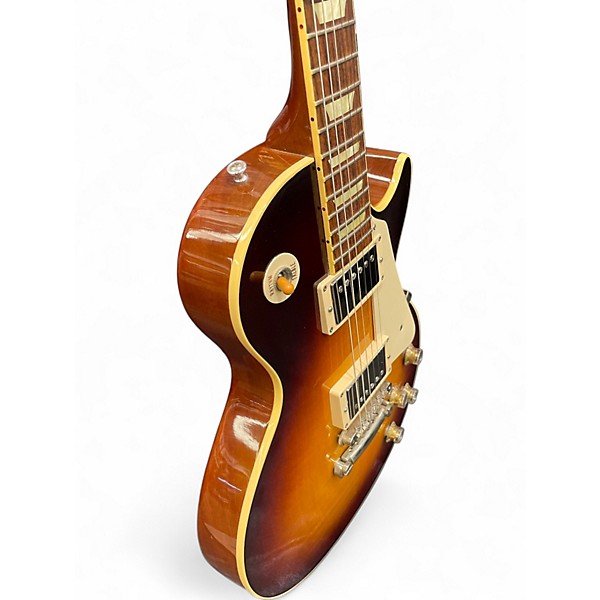 Used Gibson 1960 Reissue Les Paul 2 Tone Sunburst Solid Body Electric Guitar