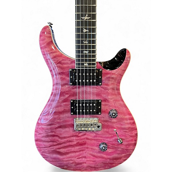 Used PRS SE Custom 24 Quilt Violet Solid Body Electric Guitar