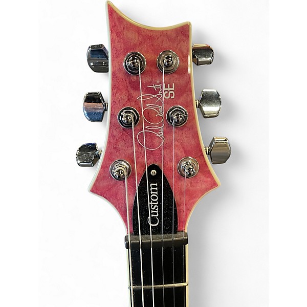 Used PRS SE Custom 24 Quilt Violet Solid Body Electric Guitar