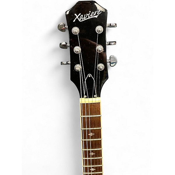 Used Xaviere XV500 Trans Amber Solid Body Electric Guitar