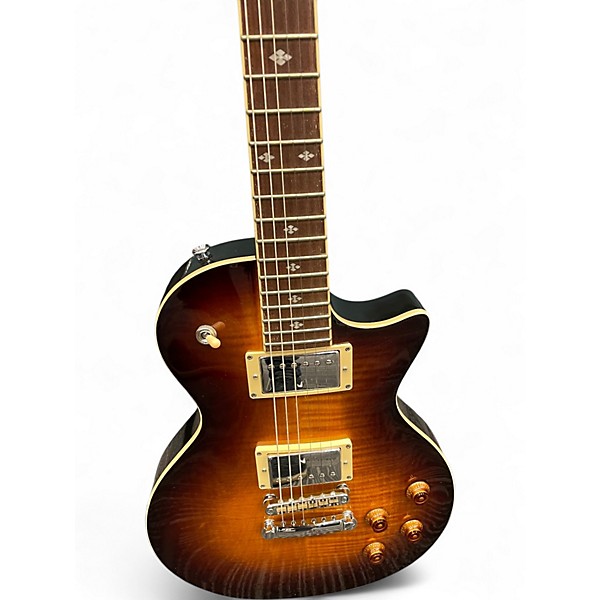 Used Xaviere XV500 Trans Amber Solid Body Electric Guitar