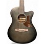 Used Ibanez  AAM70CE  Trans Black Acoustic Electric Guitar