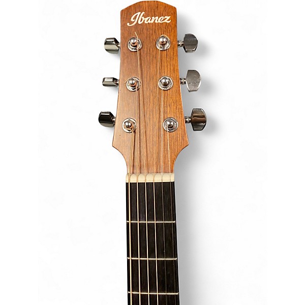 Used Ibanez  AAM70CE  Trans Black Acoustic Electric Guitar