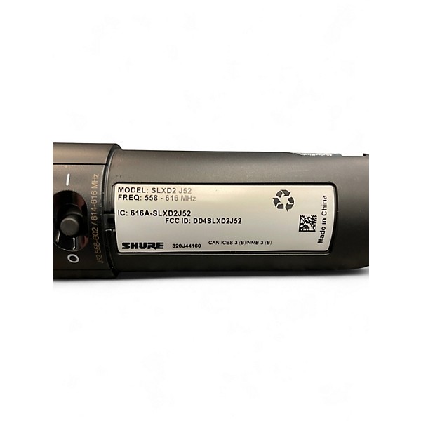 Used Shure SLXD4/KSM8 WIRELESS MICROPHONE SYSTEM J52 BAND W/ KSM8 Handheld Wireless System