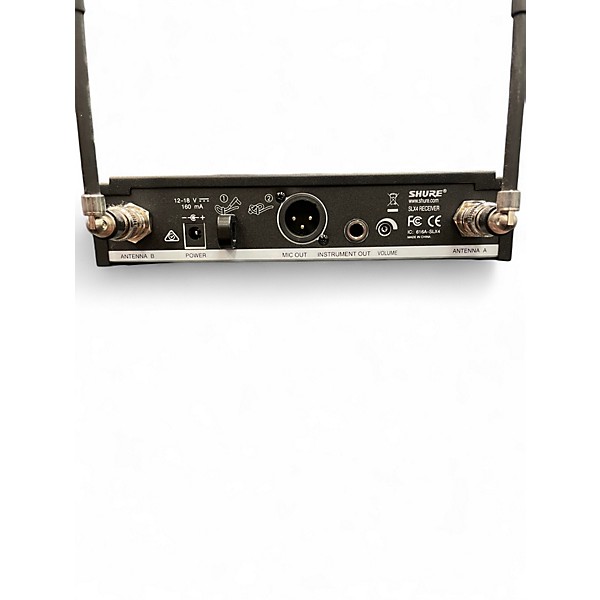 Used Shure SLX4/Beta87A Wireless Microphone System H19 Band Handheld Wireless System