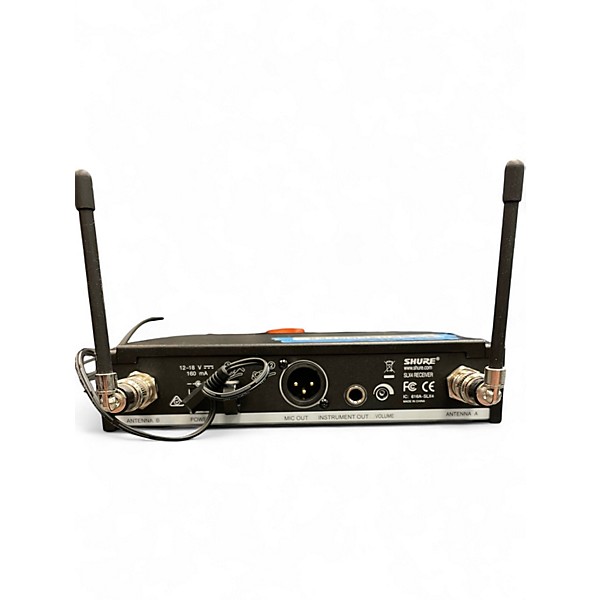 Used Shure SLX4/Beta87A Wireless Microphone System H19 Band Handheld Wireless System