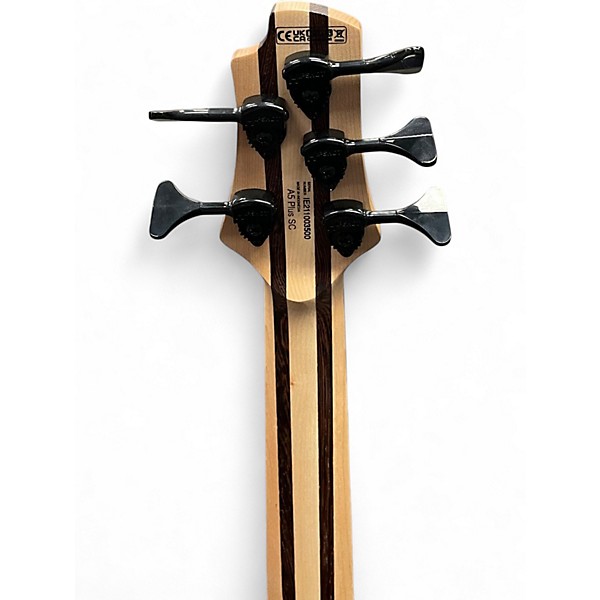 Used Cort A5 Plus SC Amber Open Pore Electric Bass Guitar