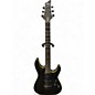 Used Schecter Guitar Research Demon 6 Satin Black Solid Body Electric Guitar thumbnail