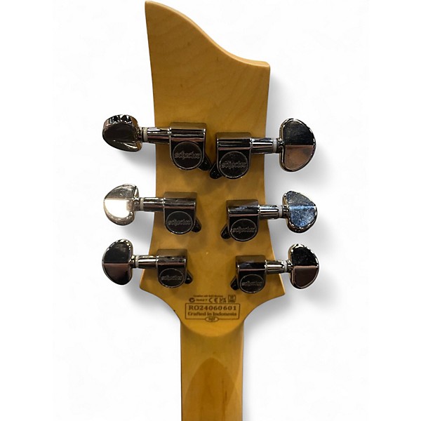 Used Schecter Guitar Research Demon 6 Satin Black Solid Body Electric Guitar