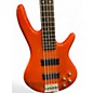 Used Ibanez GSR205 5 String Metallic Orange Electric Bass Guitar