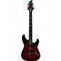 Used Schecter Guitar Research Demon 6 Candy Red Burst Solid Body Electric Guitar thumbnail