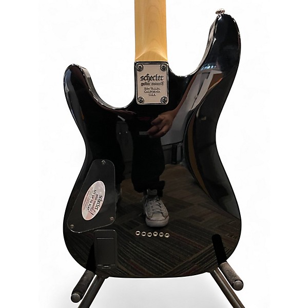 Used Schecter Guitar Research Demon 6 Candy Red Burst Solid Body Electric Guitar