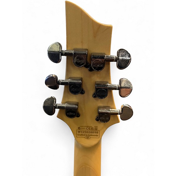 Used Schecter Guitar Research Demon 6 Candy Red Burst Solid Body Electric Guitar