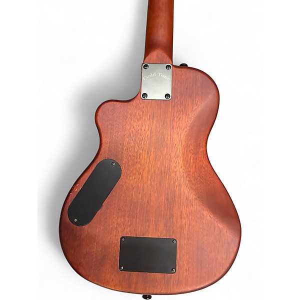 Used Gold Tone ME-Bass/FL Micro 23 Scale Fretless  Natural Electric Bass Guitar