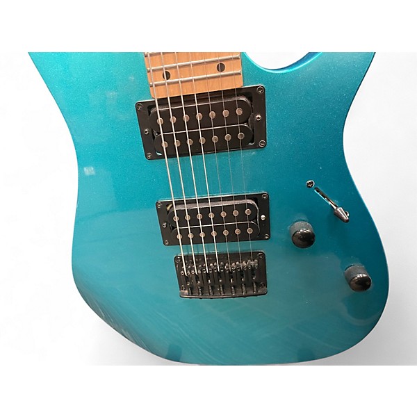 Used Ibanez RG7321 7 String Metallic Aqua Solid Body Electric Guitar