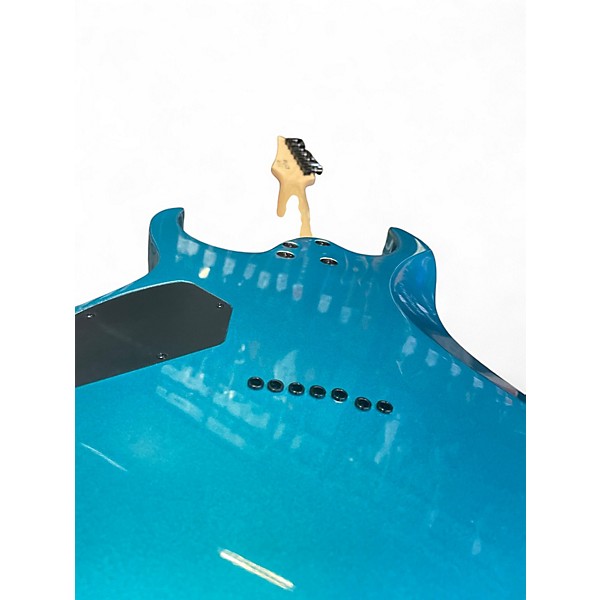 Used Ibanez RG7321 7 String Metallic Aqua Solid Body Electric Guitar