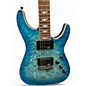 Used Schecter Guitar Research Omen Extreme 6 Ocean Blue Burst Solid Body Electric Guitar
