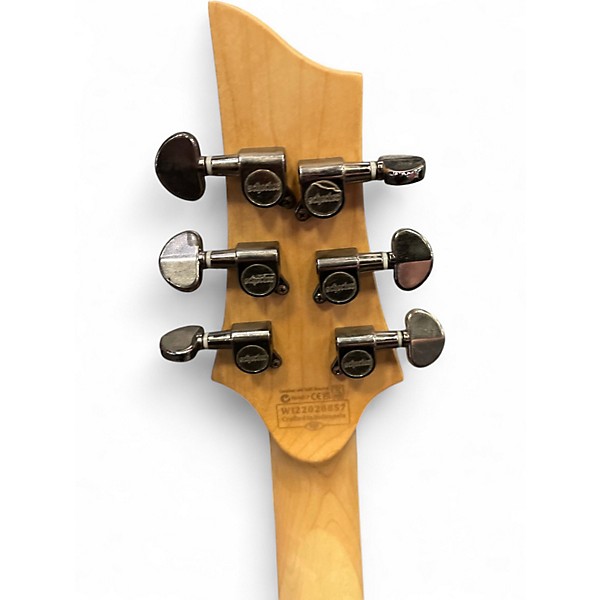 Used Schecter Guitar Research Omen Extreme 6 Ocean Blue Burst Solid Body Electric Guitar