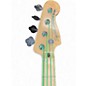 Used Squier Precision Bass Black Monster Green Electric Bass Guitar