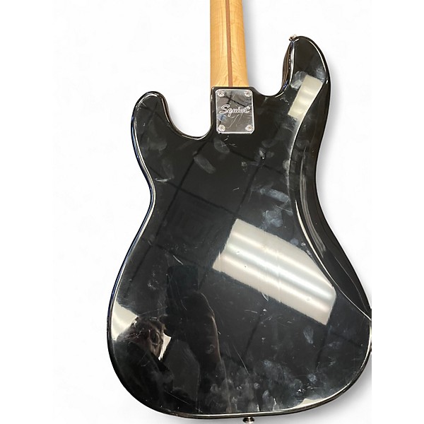 Used Squier Precision Bass Black Monster Green Electric Bass Guitar