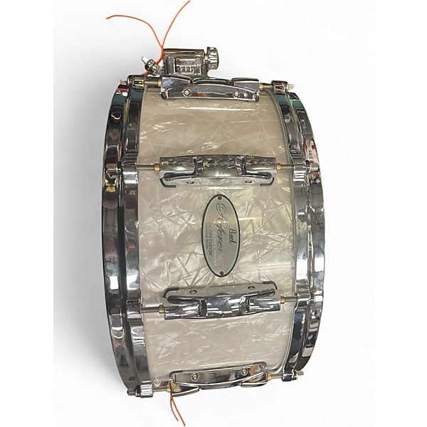 Used Pearl 14X6.5 Reference Pure Snare Pearl White Drum