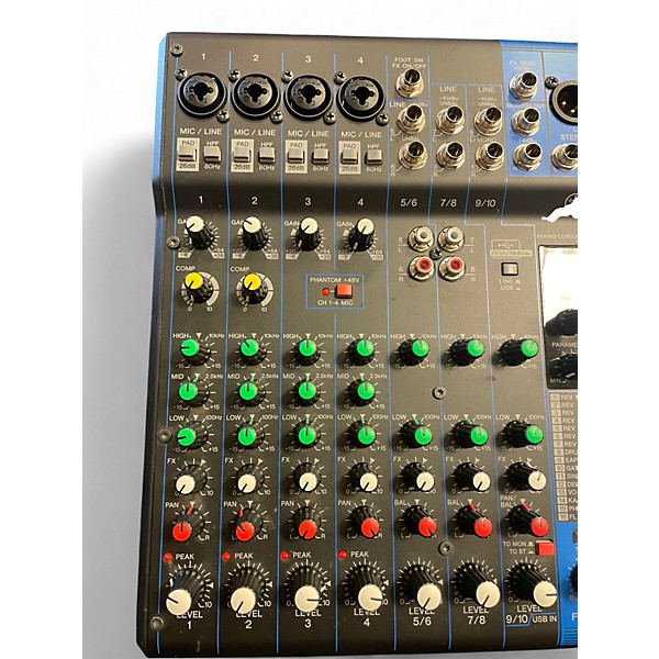 Used Yamaha MG10XU 10 Channel Mixer with Effects Unpowered Mixer