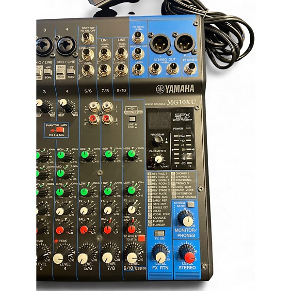 Used Yamaha MG10XU 10 Channel Mixer with Effects Unpowered Mixer
