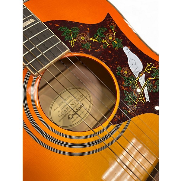 Used Epiphone Dove Pro VINTAGE BURST Acoustic Electric Guitar