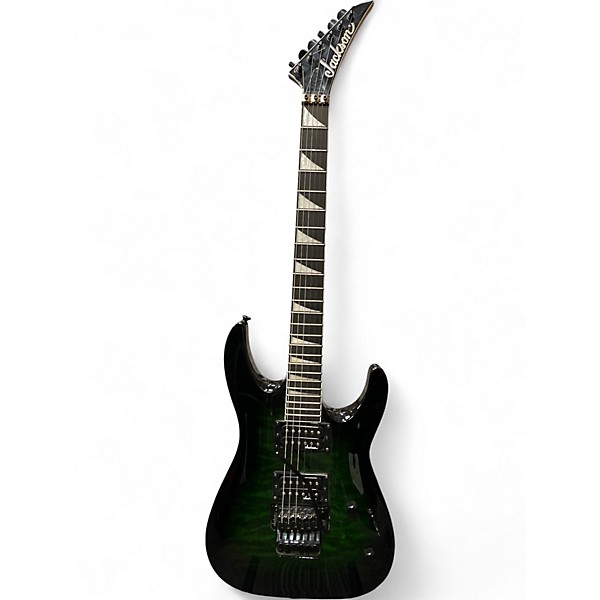Used Jackson JS20 Dinky Transparent Green Solid Body Electric Guitar