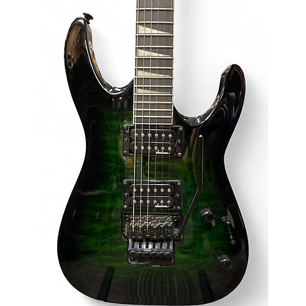 Used Jackson JS20 Dinky Transparent Green Solid Body Electric Guitar