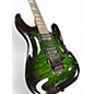 Used Jackson JS20 Dinky Transparent Green Solid Body Electric Guitar