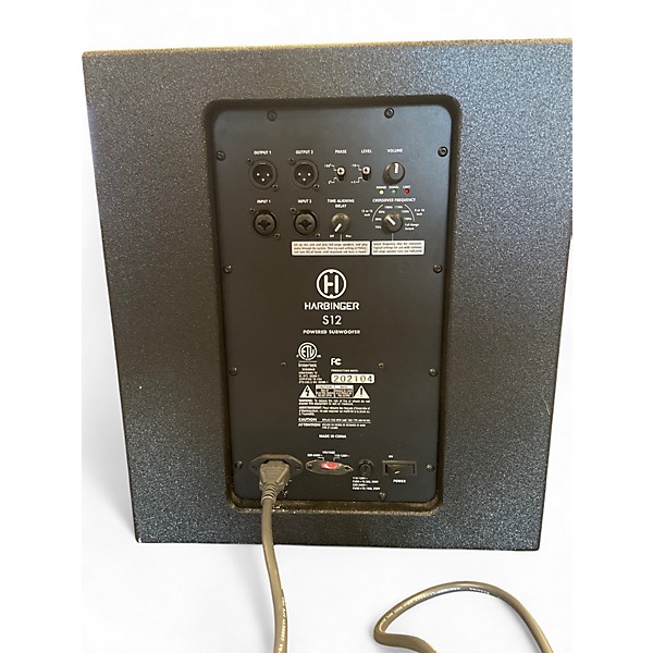 Used Harbinger S12 Powered Subwoofer