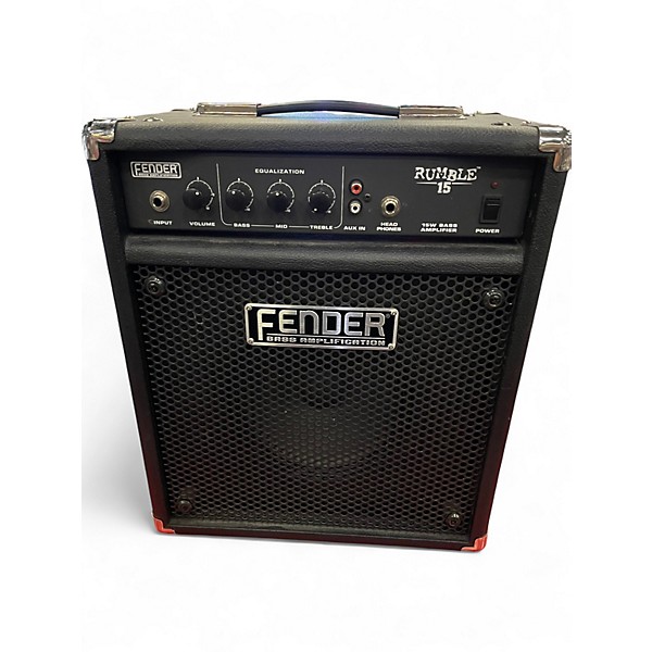 Used Fender Rumble 15 15W 1X8 Bass Combo Amp