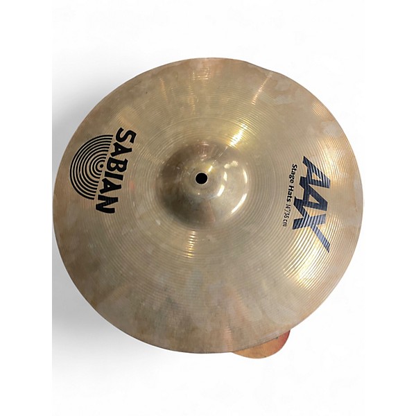 Used SABIAN 14in AAX Stage Hi Hat Pair Cymbal