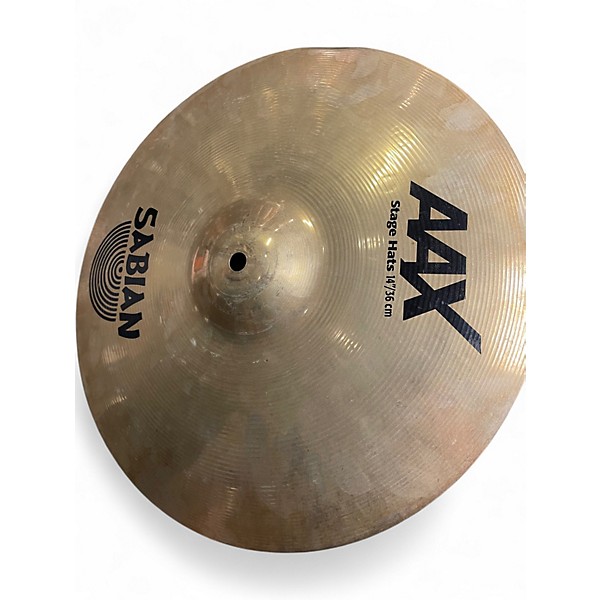 Used SABIAN 14in AAX Stage Hi Hat Pair Cymbal