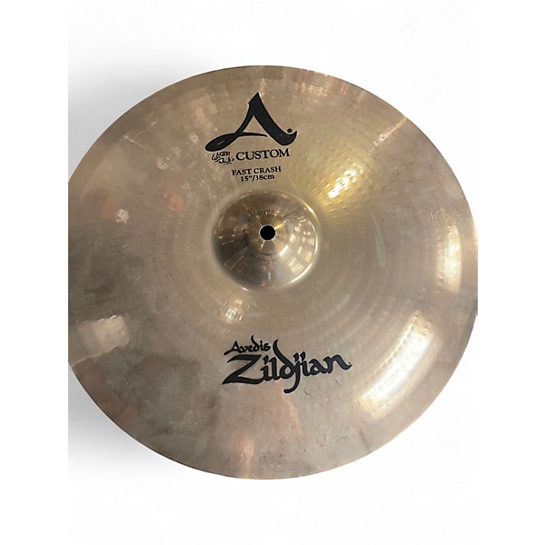 Used Zildjian 15in A Custom Avedis Fast Crash Cymbal