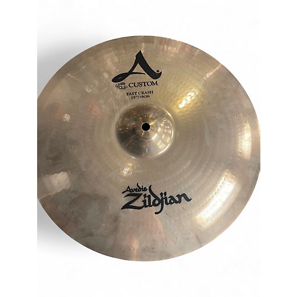 Used Zildjian 15in A Custom Avedis Fast Crash Cymbal