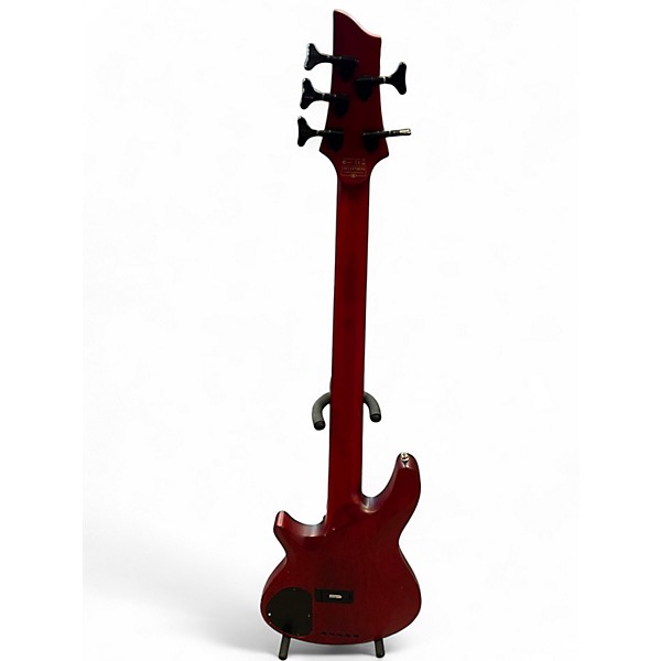 Used Schecter Guitar Research C5 GT Trans Red Electric Bass Guitar
