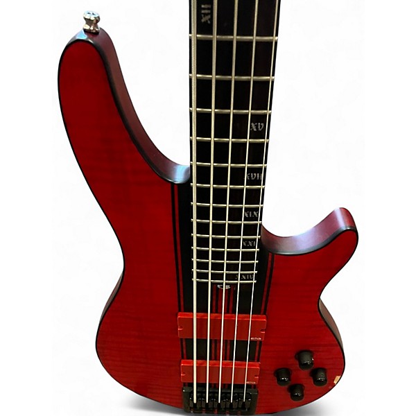 Used Schecter Guitar Research C5 GT Trans Red Electric Bass Guitar