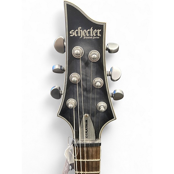 Used Schecter Guitar Research C1 Platinum Trans Gray Solid Body Electric Guitar