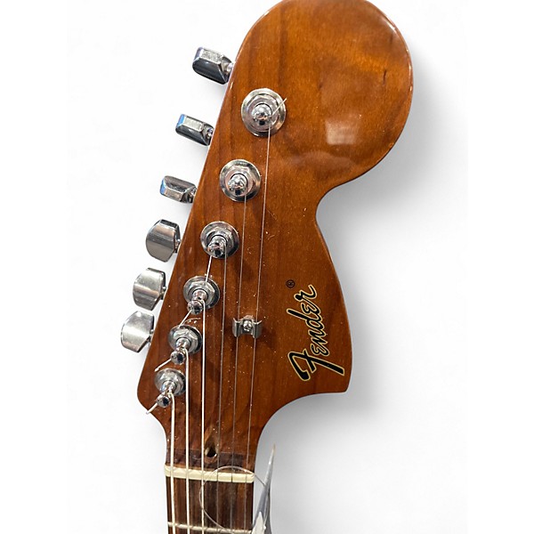 Used Fender TOM DELONGE STARCASTER Surf Green Hollow Body Electric Guitar