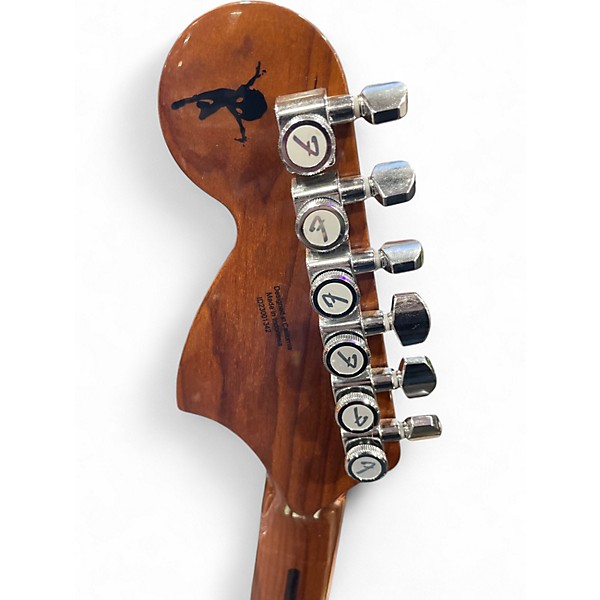 Used Fender TOM DELONGE STARCASTER Surf Green Hollow Body Electric Guitar